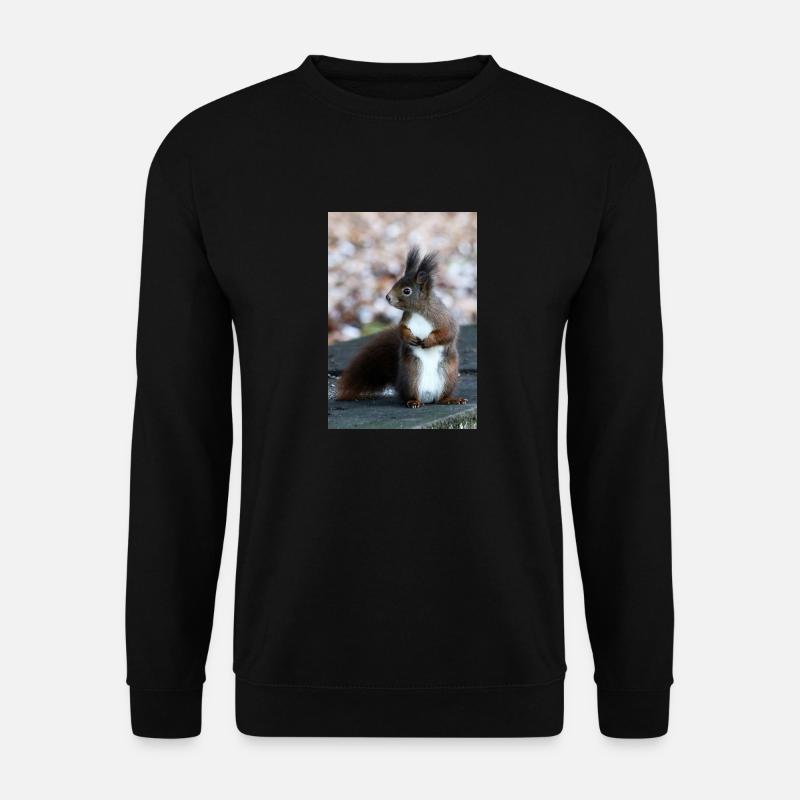 Eichhörnchen, Isibat - Unisex Pullover - Schwarz