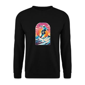 snowboard neige et ski - Sweat-shirt Unisexe - noir - Devant - Alina (178cm) & Michal (187cm)