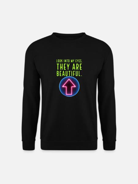 Beautiful eyes - Unisex Pullover - Schwarz