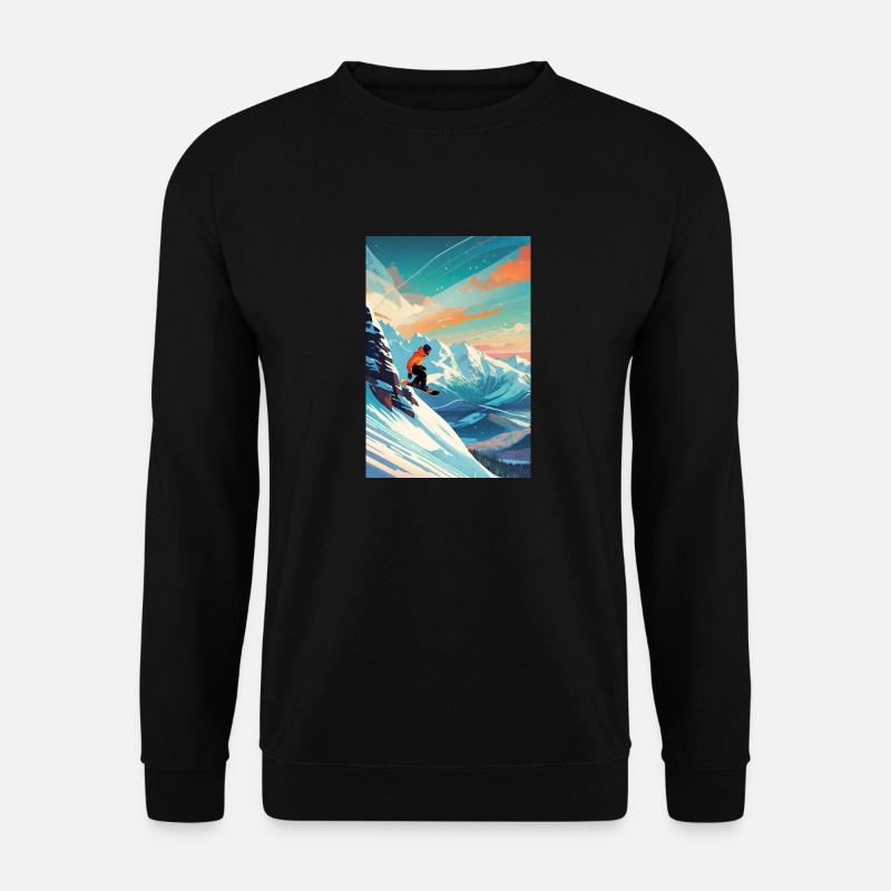 Snowboarder III - Unisex Pullover - Schwarz