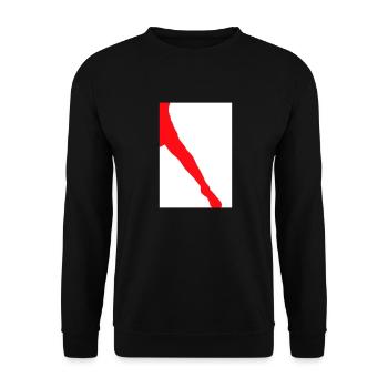 Silhouette de jambe - Sweat-shirt Unisexe - noir - Devant - Alina (178cm) & Michal (187cm)