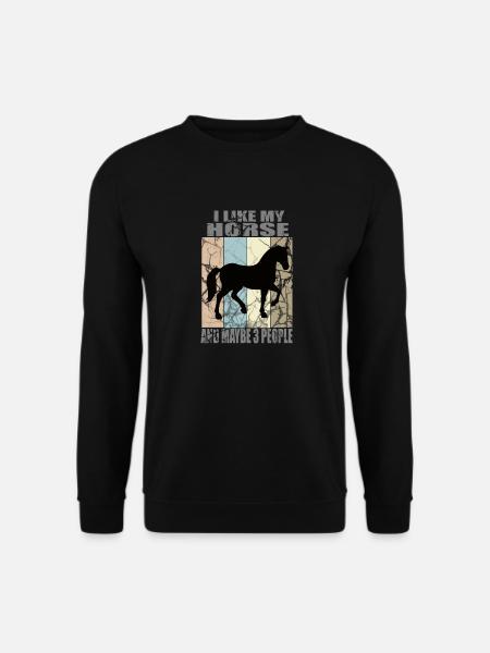 L’amour du cheval - Sweat-shirt Unisexe - noir