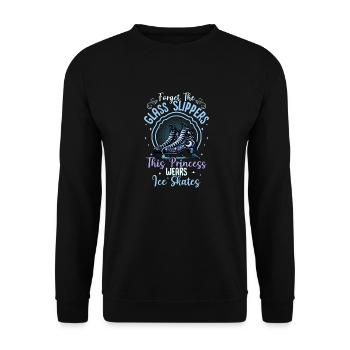 La royauté du patinage sur glace : au-delà des pantoufles de verre - Sweat-shirt Unisexe - noir - Devant - Alina (178cm) & Michal (187cm)