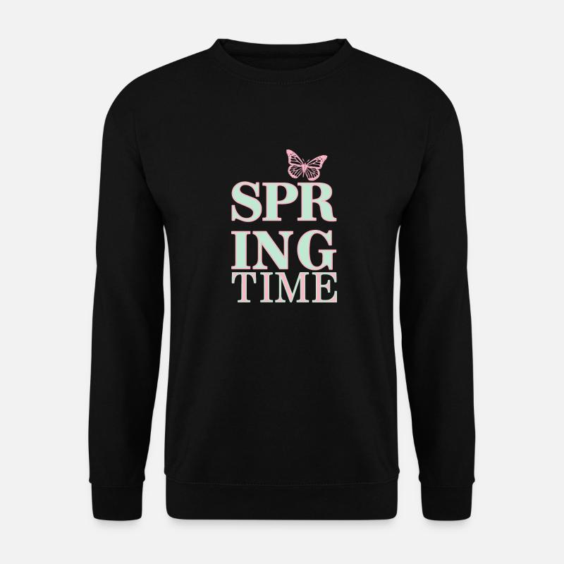 Spring Time - Spring is here! - Unisex Sweatshirt - black