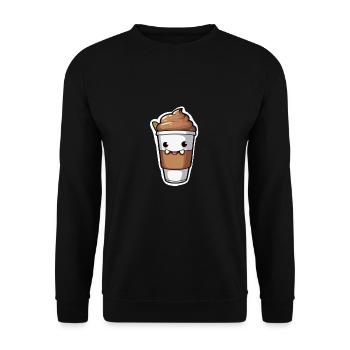 Illustration38 5 Cute monster - Unisex Sweatshirt - black - Front - Alina (178cm) & Michal (187cm)