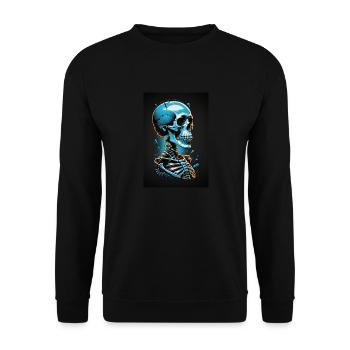 Gletscherskelett - Unisex Pullover - Schwarz - Vorne - Alina (178cm) & Michal (187cm)