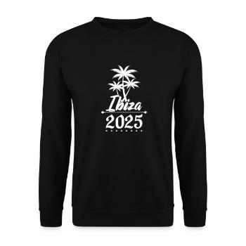 Palmiers d’Ibiza 2025 - Sweat-shirt Unisexe - noir - Devant - Alina (178cm) & Michal (187cm)