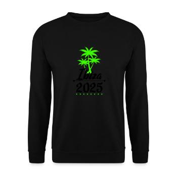 Palmiers d’Ibiza 2025 - Sweat-shirt Unisexe - noir - Devant - Alina (178cm) & Michal (187cm)