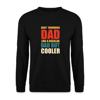Darts Player Steeldart Funny Dart 180 Darts - Unisex Sweatshirt - black - Front - Alina (178cm) & Michal (187cm)