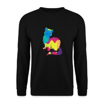 Furet - Sweat-shirt Unisexe - noir - Devant - Alina (178cm) & Michal (187cm)