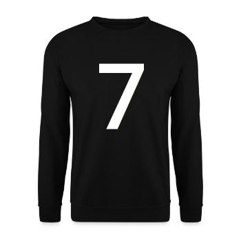 Vintage Seven - Unisex Sweatshirt - black - Front - Alina (178cm) & Michal (187cm)