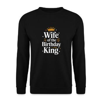 Frau Ehefrau Partnerin Familie Verheiratet - Unisex Pullover - Schwarz - Vorne - Alina (178cm) & Michal (187cm)