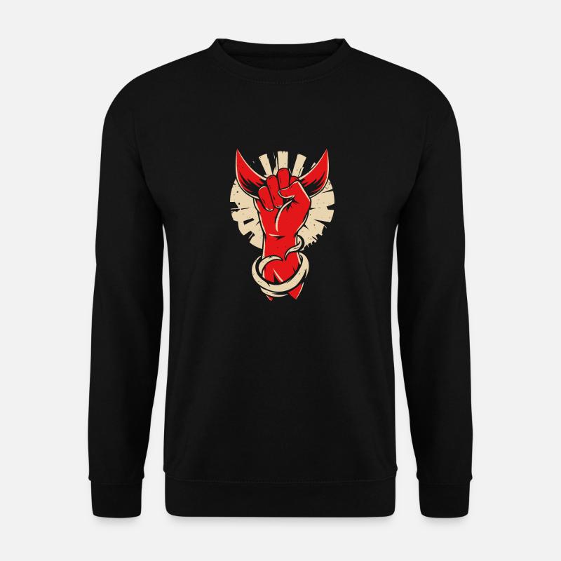 Teufelshörner Hand - Unisex Pullover - Schwarz