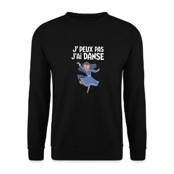 J'peux pas j'ai danse - Sweat-shirt Unisexe - noir - Devant - Alina (178cm) & Michal (187cm)
