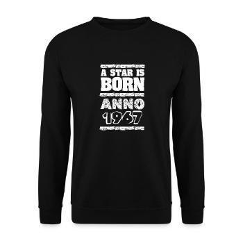 1967 - Unisex Pullover - Schwarz - Vorne - Alina (178cm) & Michal (187cm)