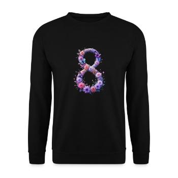 Journée de la femme 8 mars ensemble pour la force et la liberté - Sweat-shirt Unisexe - noir - Devant - Alina (178cm) & Michal (187cm)