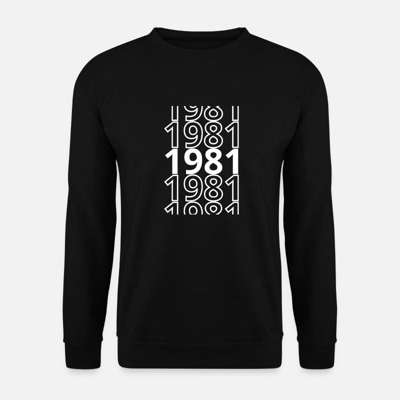 1981 1981 1981 - Unisex Pullover - Schwarz