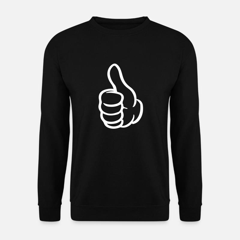 Thumb Hand Comic - Unisex Sweatshirt - black