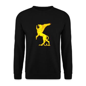 Vogel Greif - Unisex Pullover - Schwarz - Vorne - Alina (178cm) & Michal (187cm)