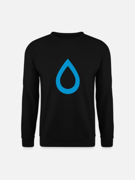 Wassertropfen - Unisex Pullover - Schwarz