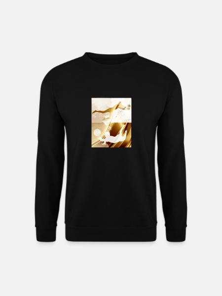 volley-ball, volleyballer, beachball,graffiti,or - Sweat-shirt Unisexe - noir