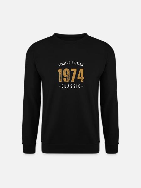 1974 Classic - Birthday - Unisex Sweatshirt - black