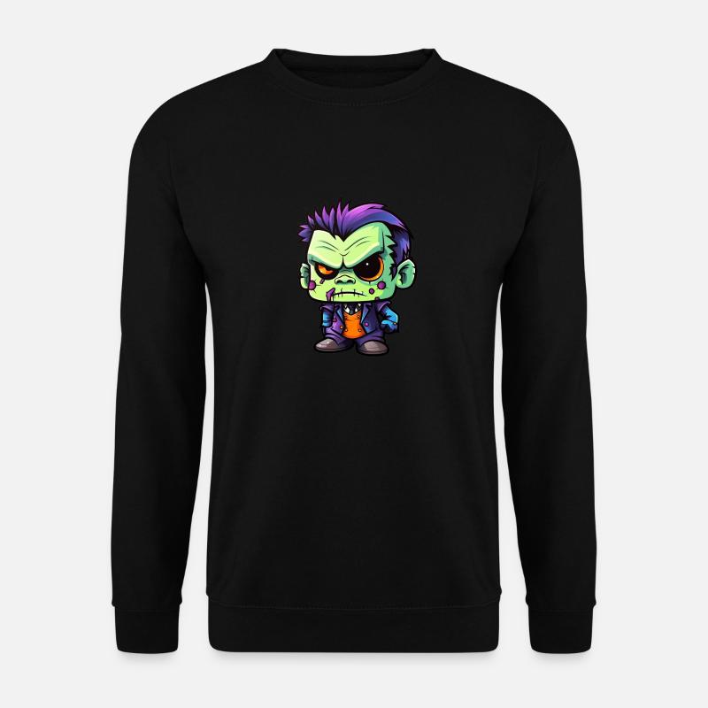 Monster im Chibi Look - Unisex Pullover - Schwarz