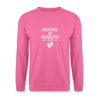 Beförderung zur Oma est 2024 Ankündigung zum 1. Mal - Unisex Pullover - Pink - Vorne