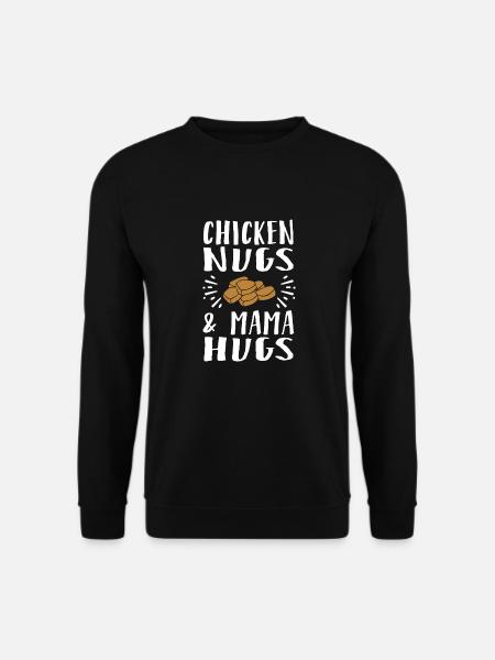 Chicken Nugs & Mama Hugs - Unisex Sweatshirt - black