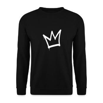 Roi de la couronne graffiti - Sweat-shirt Unisexe - noir - Devant - Alina (178cm) & Michal (187cm)