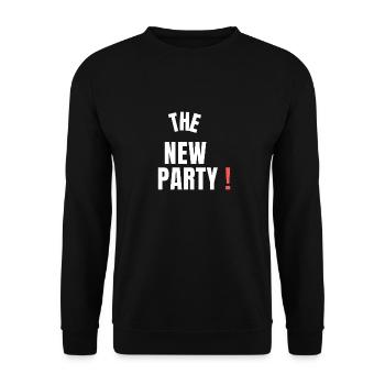 the new party - Sweat-shirt Unisexe - noir - Devant - Alina (178cm) & Michal (187cm)