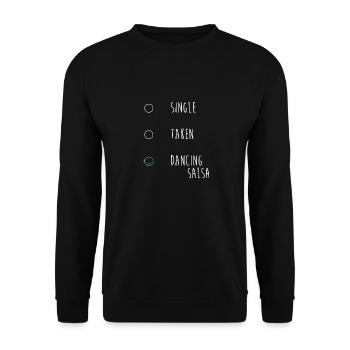 Salsa Dancer Dancer - Unisex Sweatshirt - black - Front - Alina (178cm) & Michal (187cm)