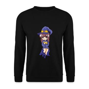Witch - Unisex Sweatshirt - black - Front - Alina (178cm) & Michal (187cm)