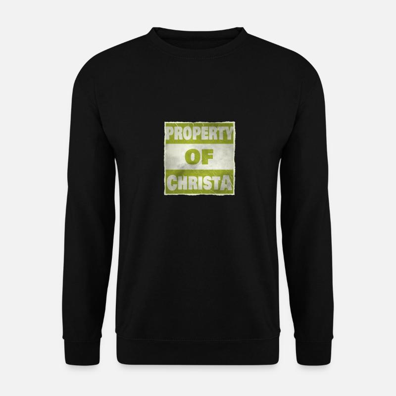 Besitz von Christa - Unisex Pullover - Schwarz