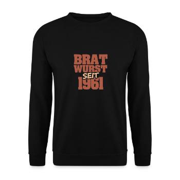 Barbecue 1961 - Unisex Pullover - Schwarz - Vorne - Alina (178cm) & Michal (187cm)