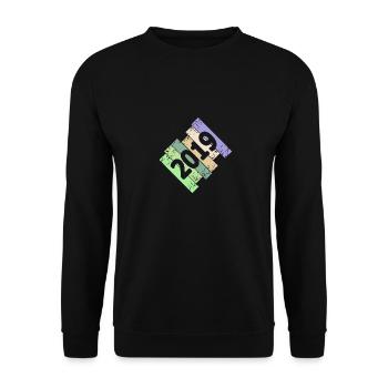 2019 - Unisex Sweatshirt - black - Front - Alina (178cm) & Michal (187cm)