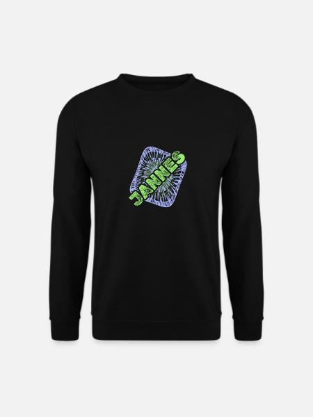 Vorname Jannes - Unisex Pullover - Schwarz