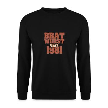 Barbecue 1981 - Unisex Pullover - Schwarz - Vorne - Alina (178cm) & Michal (187cm)