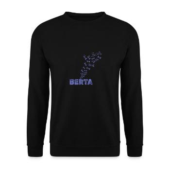 Segeln Berta - Unisex Pullover - Schwarz - Vorne - Alina (178cm) & Michal (187cm)