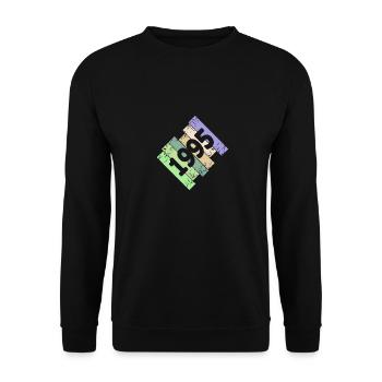Œuvre d’art 1995 - Sweat-shirt Unisexe - noir - Devant - Alina (178cm) & Michal (187cm)