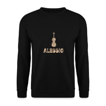Bratsche Alessio - Unisex Pullover - Schwarz - Vorne - Alina (178cm) & Michal (187cm)