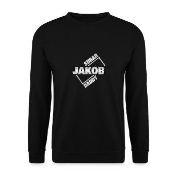 Sugardaddy Jakob - Unisex Pullover - Schwarz - Vorne - Alina (178cm) & Michal (187cm)