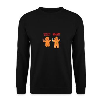 Sentez les jambes cuire un cadeau d'hiver en famille - Sweat-shirt Unisexe - noir - Devant - Alina (178cm) & Michal (187cm)
