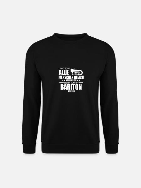 Bariton Jazz Blasmusiker Musik Geschenk - Unisex Pullover - Schwarz
