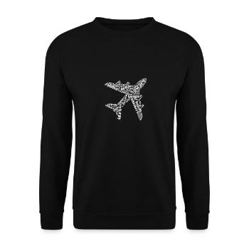 India Flug Flugzeug Luftfahrt Geschenk Pilot - Unisex Pullover - Schwarz - Vorne - Alina (178cm) & Michal (187cm)