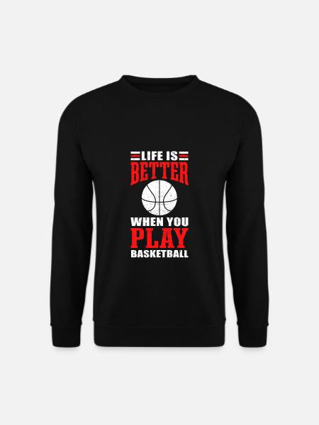 Basketball Basketballer - Unisex Pullover - Schwarz