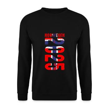 Urlaub Norwegen 2025 Fischer Angelteam Karpfen Ang - Unisex Pullover - Schwarz - Vorne - Alina (178cm) & Michal (187cm)