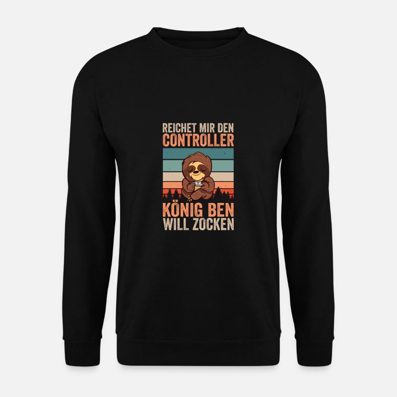 Reichet Mir Den Controller König Ben Will Zocken - Unisex Pullover - Schwarz