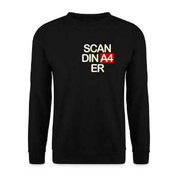 Scandinavier - Unisex Pullover - Schwarz - Vorne - Alina (178cm) & Michal (187cm)
