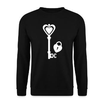 Partner Look Couple Partner Couple Couple Family - Unisex Sweatshirt - black - Front - Alina (178cm) & Michal (187cm)